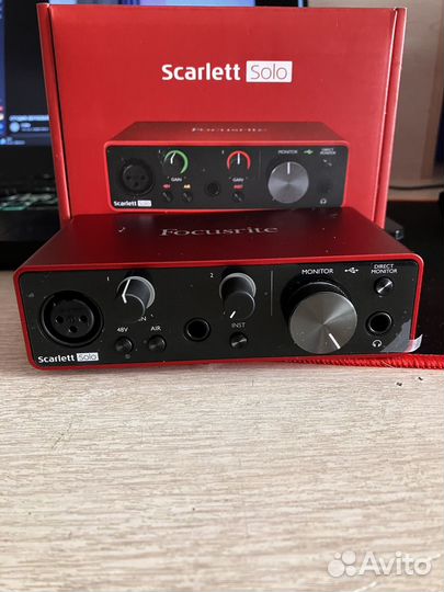 Внешняя звуковая карта focusrite scarlet solo