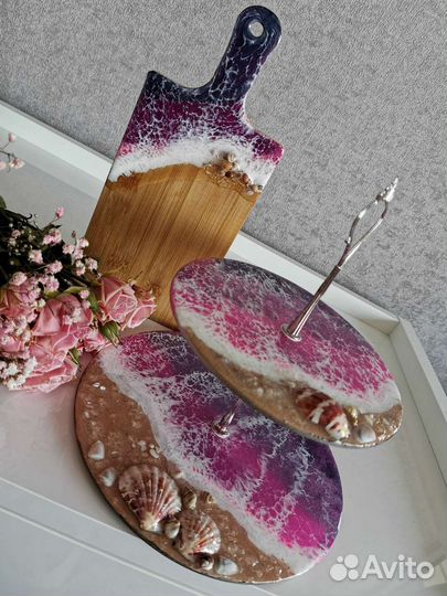 Фруктовница - этажерка и доска для подачи