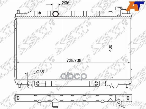 Радиатор Nissan Teana 03-08 / Altima 01-06