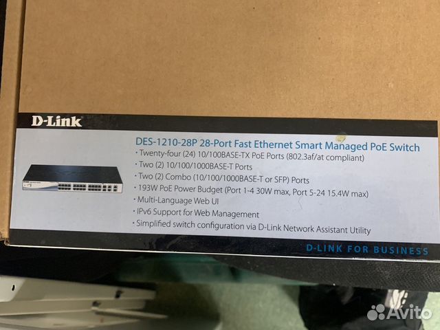 Коммутатор D-Link DL-DES-1210-28P/C2A купить в Нижнем Новгороде ...