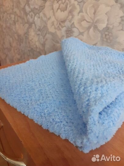 Плед вязанный спицами