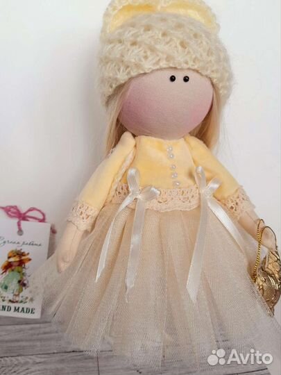 Кукла ручной работы текстильная интерьерная
