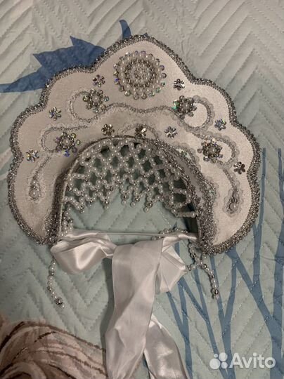 Кокошник снегурочки детский