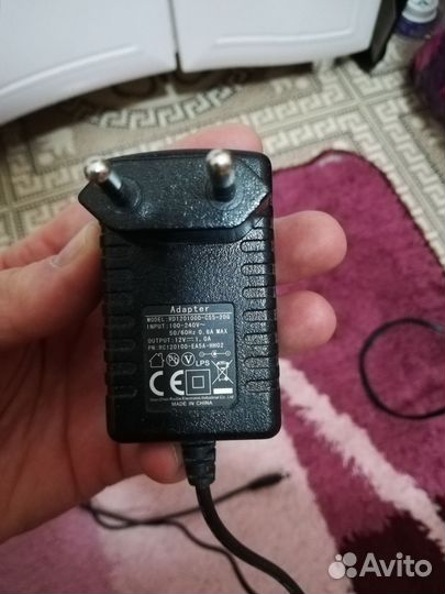 Адаптер питания 12V 1.0A