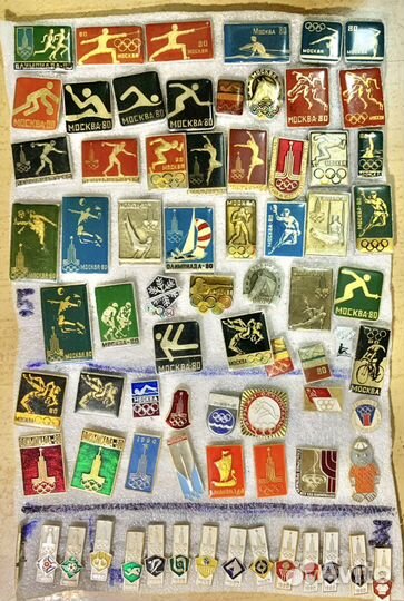 6 - Значки спорт :Олимпиада 80 и другие