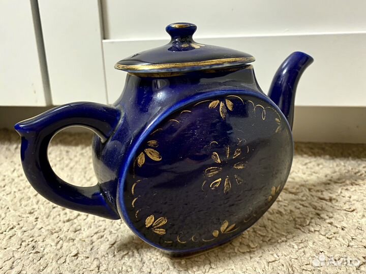 Чайник заварочный СССР гжель