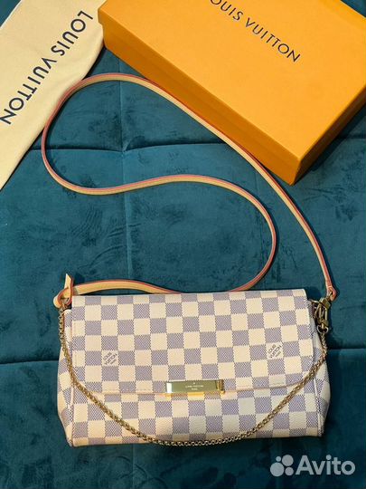 Женская белая сумка Louis Vuitton Azur новая