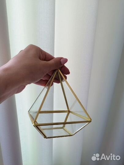 Шкатулка стеклянная для свадебных колец