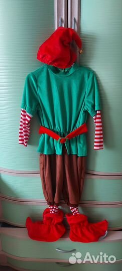 Карнавальный костюм для мальчика гнома 116 р-р