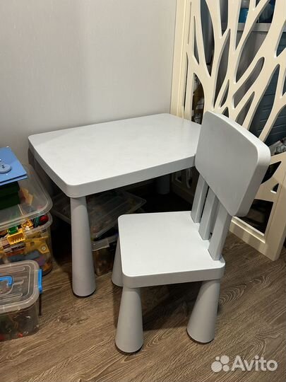 Стол и стул IKEA mammut