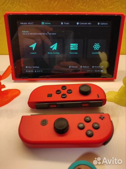 Прошитая Nintendo Switch Mario Red/Blue Edition