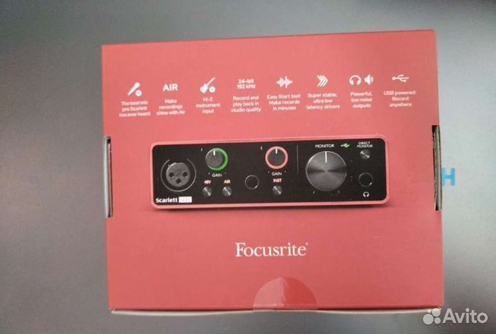 Аудиоинтерфейс Focusrite Scarlett solo 3rd gen