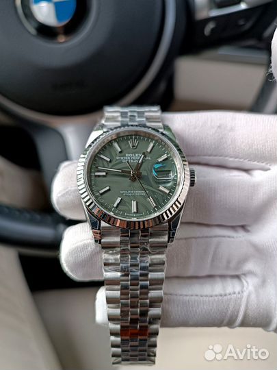 Часы Rolex Datejust 36 Steel Green Palm 126234-004