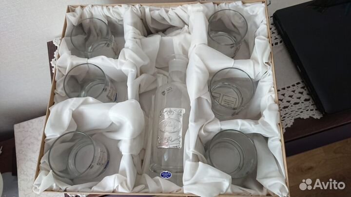 Набор Clasp штоф, 6 стаканов Италия