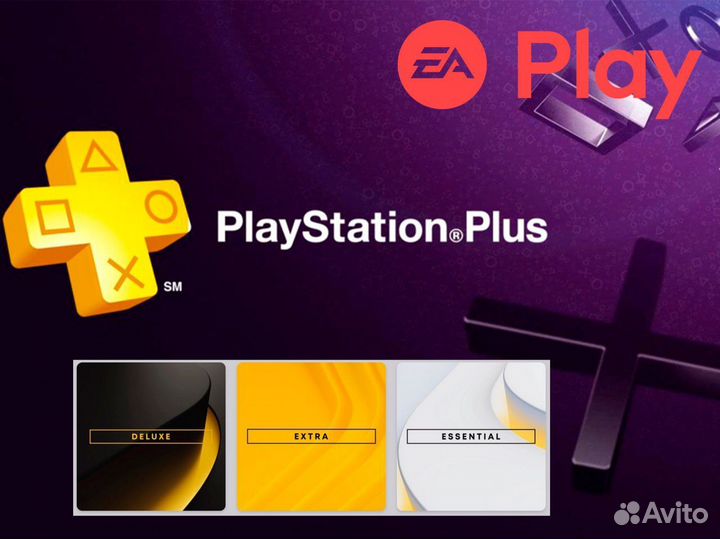 Подписка Playstation Plus/EA Play для PS4/PS896