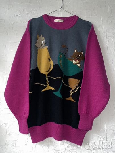 Свитер пьяные котики