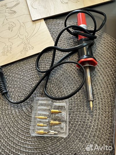 Набор для выжигания по дереву, паяльник