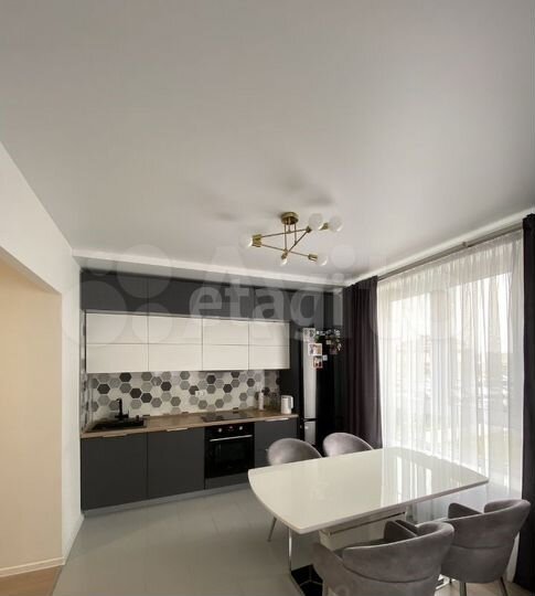 2-к. квартира, 58,4 м², 2/25 эт.