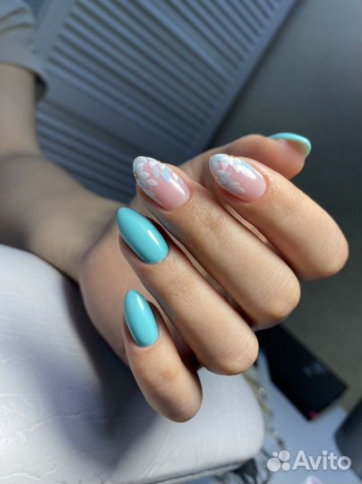 Маникюр, наращивание, гель-лак с укреплением