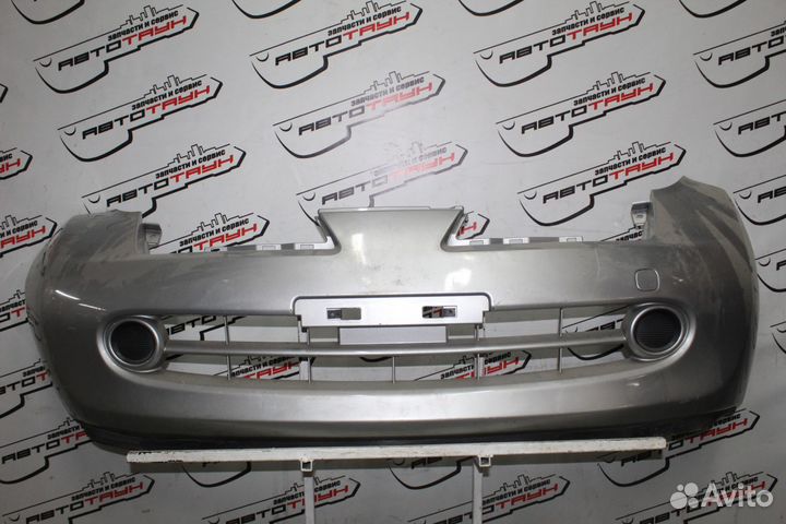 Бампер nissan march AK12 BK12 BNK12 K12 YK12 F2022CT08A 2 модель передний серебро, C41 TA751Z