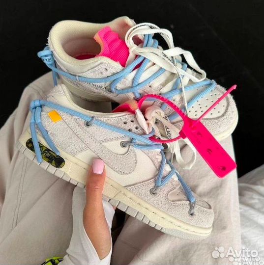 Кроссовки nike dunk x off white