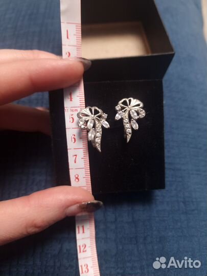 Серьги серебро