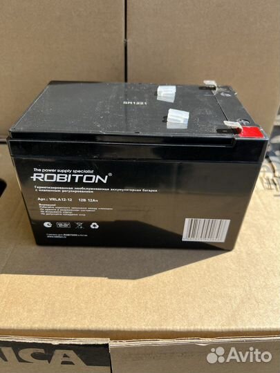 Аккумуляторы 12V 12Ah Robiton свинц.-кислот