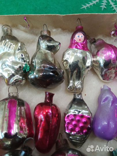 Елочные игрушки СССР набор малютка