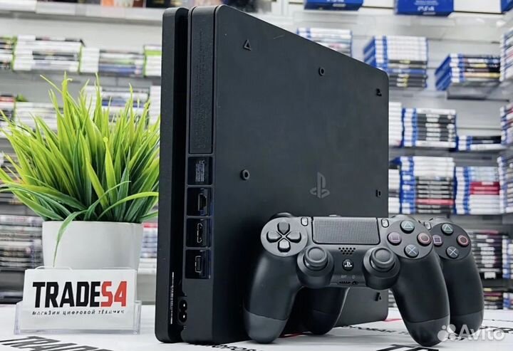Sony playstation 4 slim 1TB +500игр +Гарантия