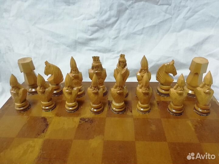 Шахматы СССР резные фигуры ручной работы