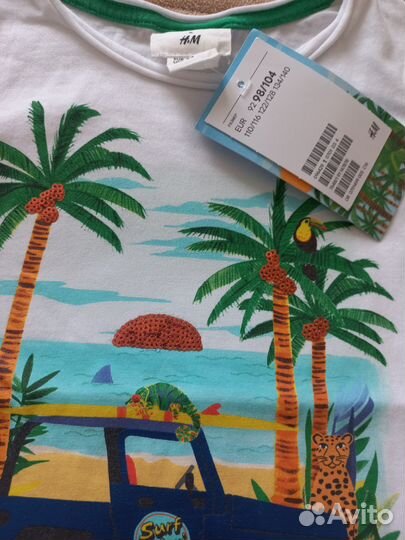 Вещи h&m новые пакет р.98,на 2-3 года