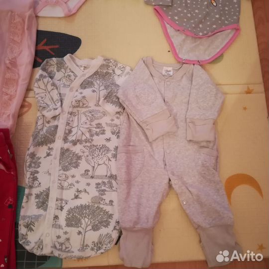 Огромный пакет одежды для девочки 50-74рр