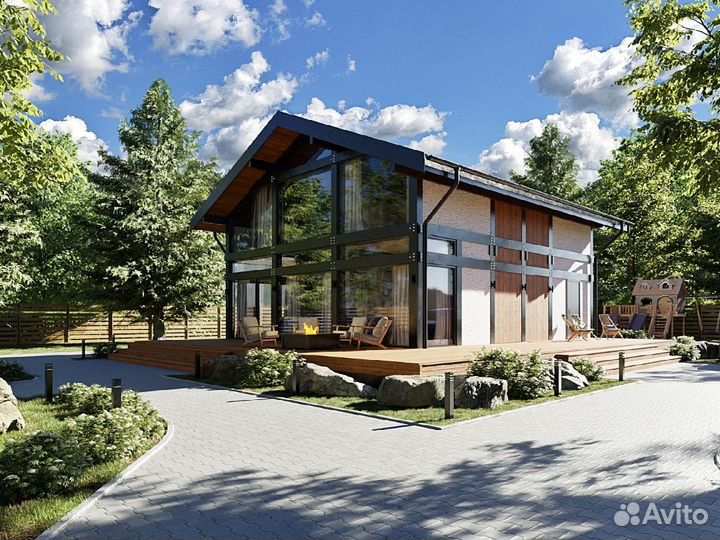 Дом с участком по типовому проекту в кп г.Чехов