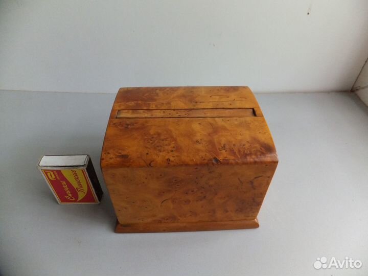 Старинная Сигаретница Карельская Береза