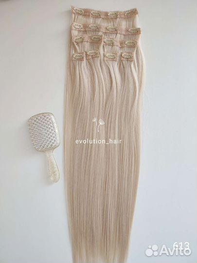 Набор прядей на заколках, волосы на заколках