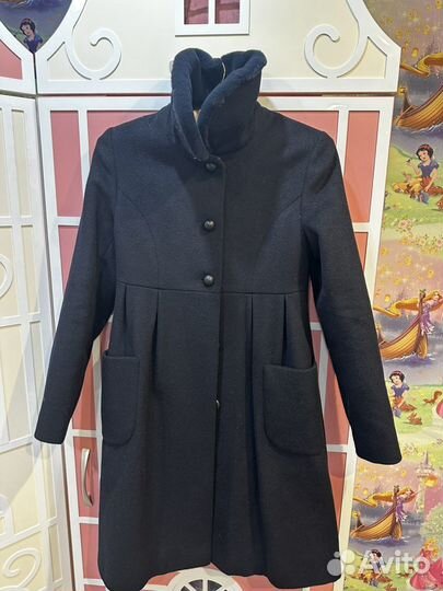 Пальто детское стильное / кашемир 146-152