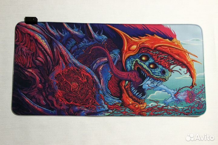 Игровой коврик hyper beast CS GO С подсветкой