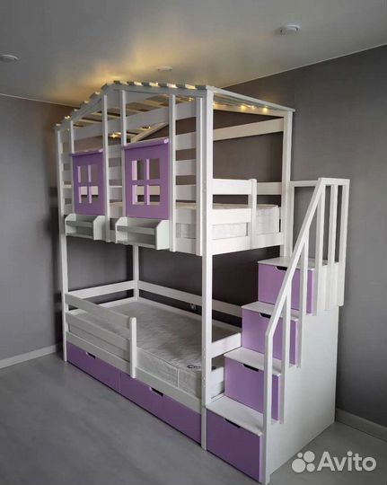 Двухъярусная кровать Чердак