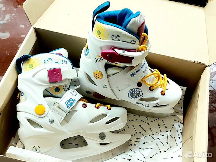 Коньки детские раздвижные 27, 28, 29, 30