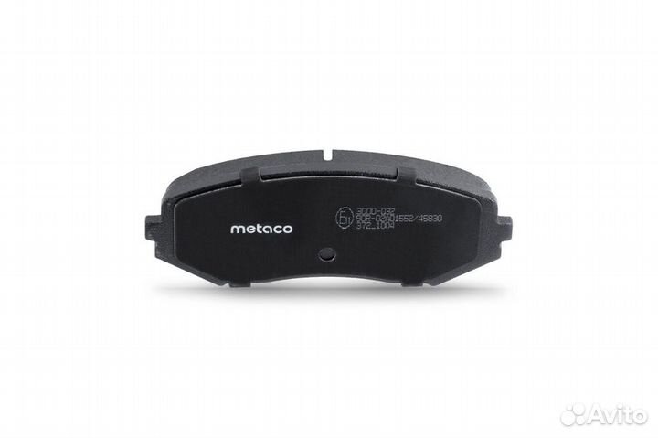 Metaco 3000-032 Колодки тормозные передние к-кт GR