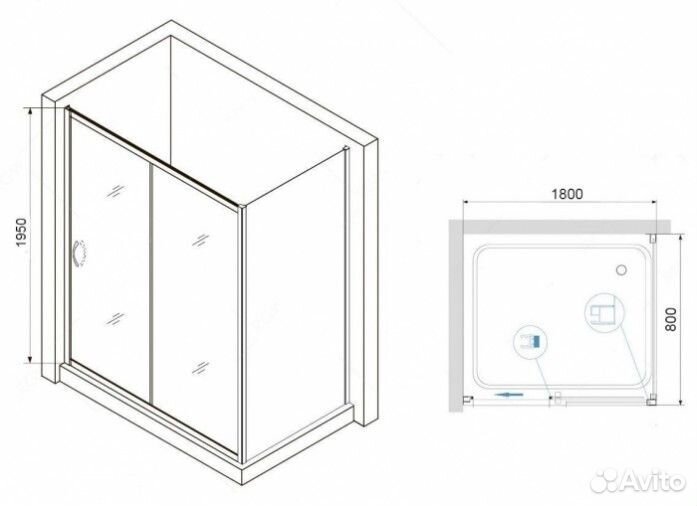 Душевой уголок RGW Passage PA-76B 180x80