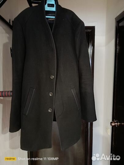 Пальто мужское черное