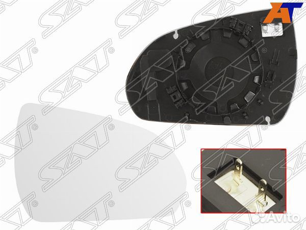 Полотно зеркала hyundai accent/solaris 17