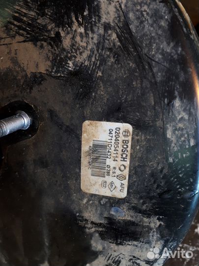 Усилитель тормозов вакуумный флюенс 0204054114