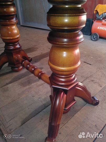 Стол обеденный из массива овальный