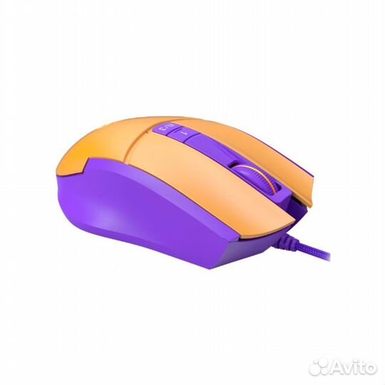 Мышь A4Tech Bloody L65 Max желтый/фиолетовый
