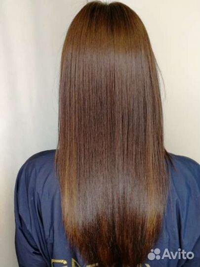 Кератиновое выпрямление волос