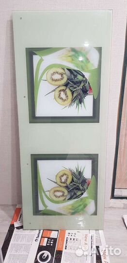 Фартук для кухни из стекла