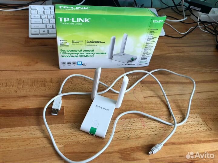 Сетевой адаптер Wi-Fi TP-link TL-WN822N(RU) White