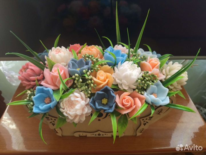 Мыльные цветы букет